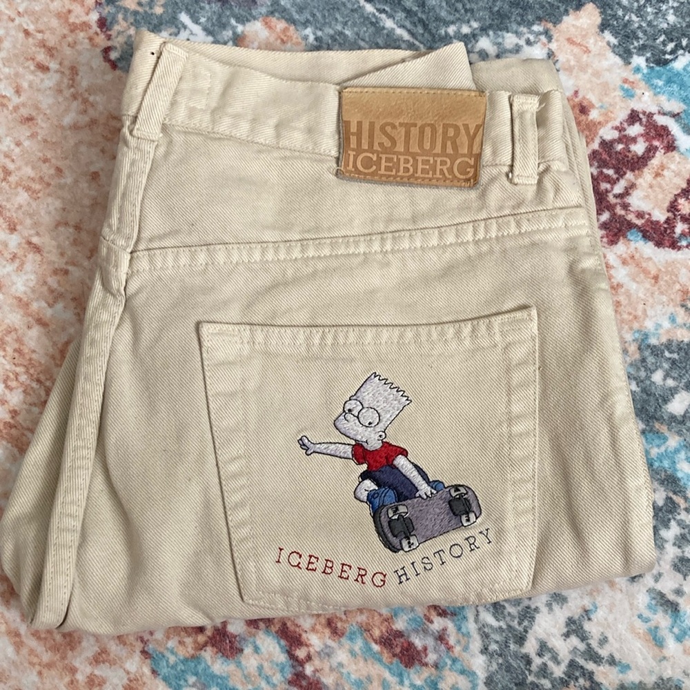 Vintage Iceberg History Bart Simpson Jeans